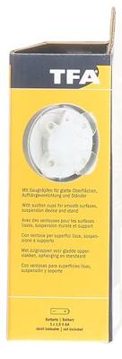 TFA Dostmann 60.3012 Wandklok Kwarts 160 mm x 45 mm Zilver Geschikt voor vochtige ruimtes TFA Dostmann 60.3012 Wandklok Kwarts 160 mm x 45 mm Zilver Geschikt voor vochtige ruimtes