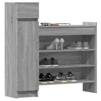Schoenenkast 100,5x28x100 cm bewerkt hout grijs sonoma eiken - thumbnail