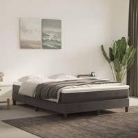 Boxspringframe fluweel donkergrijs 140x200 cm - thumbnail