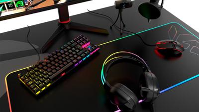 Toetsenbord Krom NXKROMKASICTKL Zwart Met Achtergrondverlichting