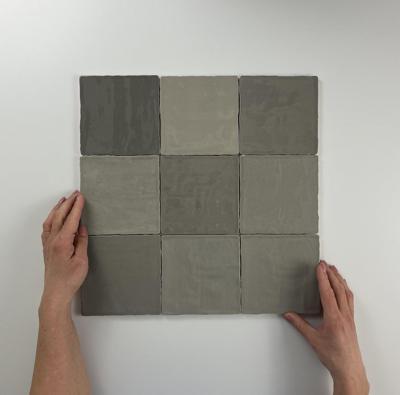 Moos Grey glans handvorm 13x13 Moos Grey glans handvorm 13x13