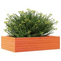 Plantenbak 90x60x23 cm massief grenenhout wasbruin - thumbnail
