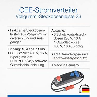 AS Schwabe s2 60557 CEE-stroomverdeler 400 V 16 A