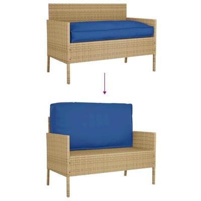 VidaXL Kussen koninklijk blauw 120 x 60 x 12 cm oxford stof