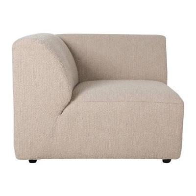 HKliving Jax bank Left Corner Boucle Taupe