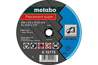Metabo 616101000 Doorslijpschijf gebogen 125 mm 25 stuk(s) Metaal