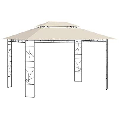 Prieel 160 g/m 4x3x2,7 m cremekleurig Prieel 160 g/m 4x3x2,7 m cremekleurig