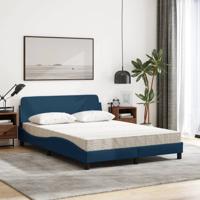 Bed met matras "Dover" stof blauw 140x200 cm - thumbnail