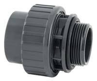 Koppeling met O-ring 50mm x 2" buitendraad 10bar - grijs - thumbnail