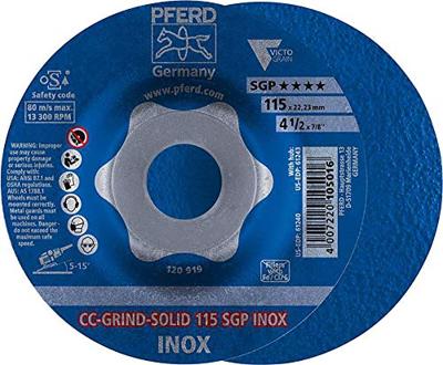PFERD TOOLS 64189180 Schuurschijf Diameter 180 mm Boordiameter 22.23 mm RVS 10 stuk(s) PFERD TOOLS 64189180 Schuurschijf Diameter 180 mm Boordiameter 22.23 mm RVS 10 stuk(s)