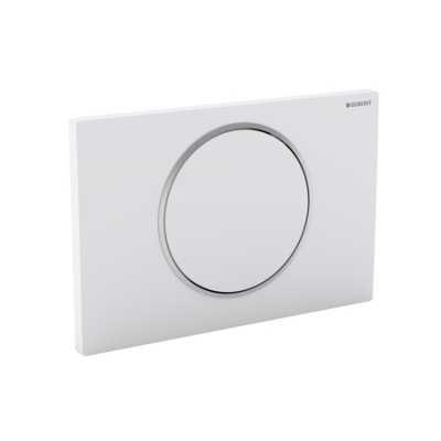 Geberit Sigma 10 bedieningspaneel chroom/mat chroom voor Sigma reservoirs 8cm (UP720) en 12cm (UP320)