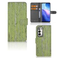 OPPO Find X3 Neo 5G | Book Style Case | Green Wood - thumbnail