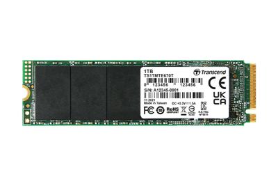 Transcend MTE670T 256 GB NVMe/PCIe M.2 SSD 2280 harde schijf PCIe NVMe 3.0 x4 Industrial TS256GMTE670T