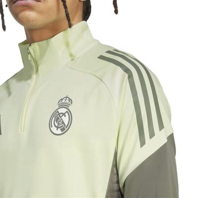 adidas Real Madrid Trainingstrui 1/4-Zip 2025-2026 Lichtgroen Grijs