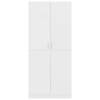 Kledingkast 80x52x180 cm bewerkt hout grijs sonoma eikenkleurig - thumbnail