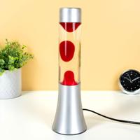 Mini lavalamp transparant en rood - thumbnail
