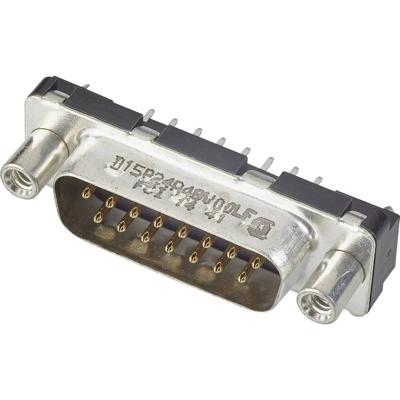 FCI D-SUB D37P24A4GV00LF D-sub male connector 180 ° Aantal polen: 37 Print 1 stuk(s)