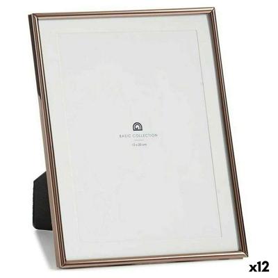 Fotolijsten Gift Decor Koper Kristal Staal (12 Stuks)