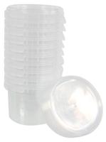 Emmer pp rond zonder hengsel incl glasheldere deksel - thumbnail