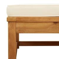 3-delige Loungeset met kussens massief acaciahout - thumbnail