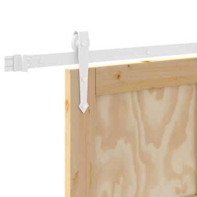 Schuifdeur met Hardware Set 83x202 cm Massief Vurenhout