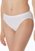 Dames luxury Rio- slip - Elastisch katoenen vrouwen tai slip - Wit - thumbnail