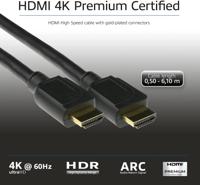 ACT AK3942 4K HDMI High Speed Ethernet Premium Certified Kabel - HDMI-A Male/HDMI-A Male - 1 meter - thumbnail
