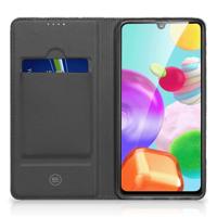Smart Cover voor Samsung Galaxy A41 Dark Flowers - thumbnail
