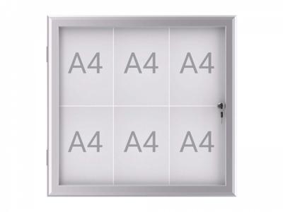 Maul Wissellijst MAULexcite Voor papierformaat: 6 x DIN A4 Tegen regen beschermde buitenruimte 6653608 Aluminium Zilver 1 stuk(s)