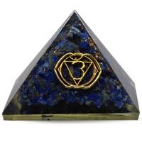 Orgonite Piramide Sodaliet - Derde Oog Chakra - (40 mm) - thumbnail