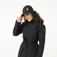 AGU Trench Coat Long Regenjas Urban Outdoor Dames - Zwart - M - Waterdicht - thumbnail
