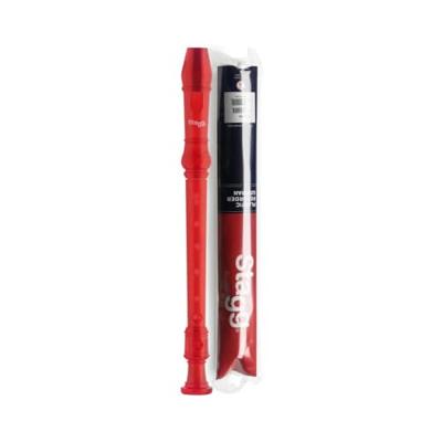 Stagg REC-GER/TRD sopraanblokfluit, Duitse boring, rood