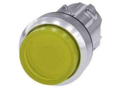 Siemens 3SU10510BB300AA0 3SU1051-0BB30-0AA0 Verlichte druktoets (Ø x h) 29.5 mm x 29.5 mm IP66, IP67, IP69/IP69K 1 stuk(s)