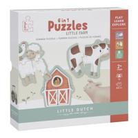 Little Dutch Farm 6in1 Puzzel 3-5 Stukjes - thumbnail