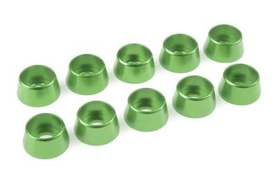 Aluminium Washer voor M5 Socket Head Screws (BD: 12mm) - groen - 10st