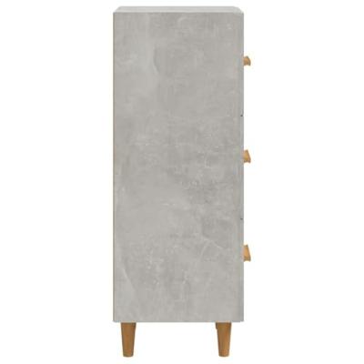 Dressoir 34,5x34x90 cm bewerkt hout betongrijs