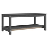 Salontafel 110x55x45 cm massief grenenhout grijs - thumbnail