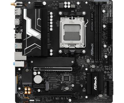 ASRock B850M-X Moederbord Socket AMD AM5 Vormfactor Micro-ATX Moederbord chipset AMD® B850