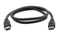 Kramer Electronics USB-A (M) naar USB-A (M) 3.0, 0,9 m, USB-kabel 0,9 m, USB A, zwart - USB-kabel (0,9 m, 0,9 m, USB A, 2.0, stekker/stekker, zwart) - thumbnail
