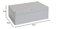 Bopla EUROMAS M 2401 VO 02240294 Industriële behuizing 240 x 160 x 90 Polycarbonaat (V0) Grijs-wit (RAL 7035) 1 stuk(s) - thumbnail