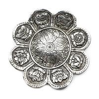 Wierook Brander 8 Voorspoedsymbolen Zilverkleurig - 12 cm - thumbnail