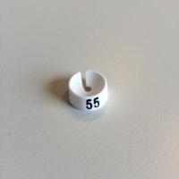 MB wit/zwart 55 voor op kledinghanger - thumbnail