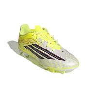 adidas F50 Club Gras / Kunstgras Voetbalschoenen (MG) Kids Neongeel Zwart Rood - thumbnail