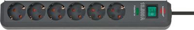 Brennenstuhl Eco-Line 13500A +surge protection 6x stekkerdoos Brennenstuhl Eco-Line 13500A +surge protection 6x stekkerdoos