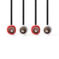 Nedis Stereo-Audiokabel | 2x RCA Male | 2x RCA Male | 1.5 m | 1 stuks - CAGB24200BK15 CAGB24200BK15 - thumbnail