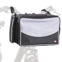 Trixie fietsmand voor aan stuur nylon zwart / grijs 41x26x26 cm - thumbnail