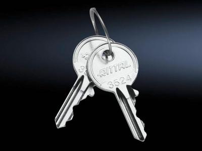 Rittal SZ 2532.000 Schakelkastsleutel Veiligheidssluiting Staal 2 stuk(s)