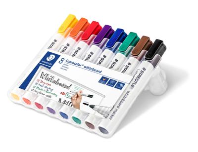 Whiteboardmarker staedtler lumo 351 8st ass