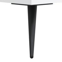 Boekenkast 69,5x32,5x90 cm bewerkt hout wit - thumbnail