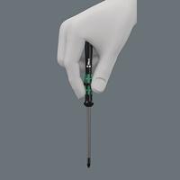 Wera 2054 Elektronica en fijnmechanica Inbusschroevendraaier Sleutelbreedte (metrisch): 1.27 mm Sleutelbreedte (inch): 0.05 inch Koplengte: 40 mm - thumbnail